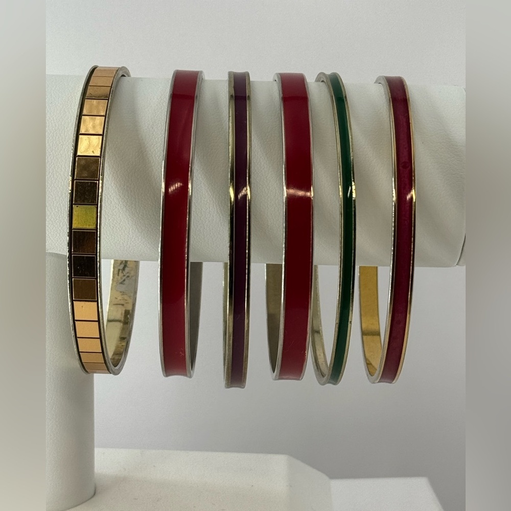 Enameled Bangle Set of 6 - Picture 2 of 7